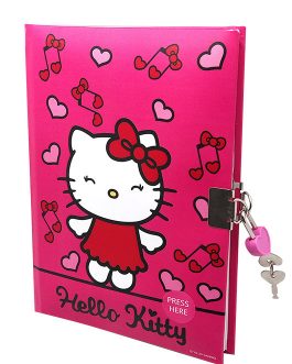 A5 DIARY WITH LOCK HELLO KITTY