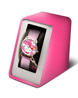 RELOJ ANALOGICO GRABADO DIAL  C&AHELLO KITTY