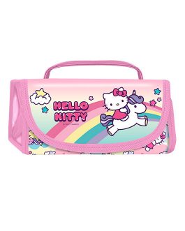 NECESER ENROLLABLE CON  COMPARTIMENTOS HELLO KITTY