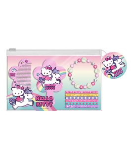 COMB AND MIRROR BAG SET HELLO KITTY