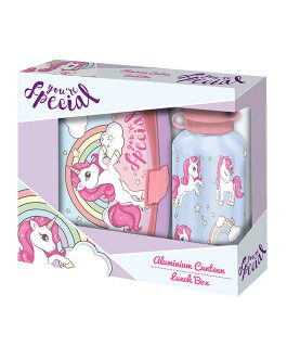 SET CANTEEN 400ML + LUNCH BOX UNICORNIO