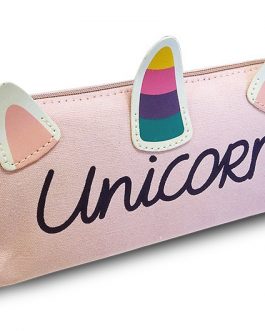 PENCIL CASE UNICORN ASST 3 COLOURS
