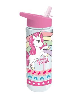 PLASTIC BOTTLE 500ML UNICORN