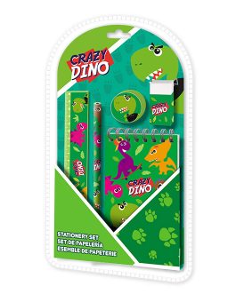 CRAZ DINO STATIONERY SET
