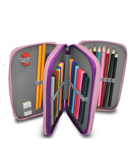 UNICORN PENCIL CASE 3 ZIPPER