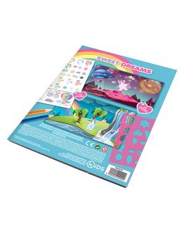STICKERS BOOK  SWEET DREAMS IN CDU 18X22CM