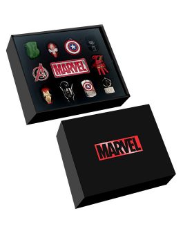 ASSORTED MARVEL KEYRINGS DISPLAY