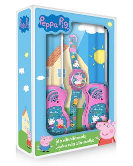 SET DIGITAL WATCH AND WALKIE TALKIES PEPPA PIG