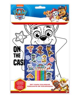 COLORING SET PAW PATROL