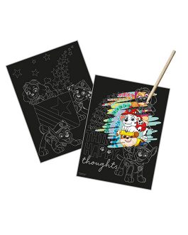 SCRATCH ART SET PAW PATROL
