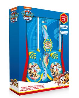 SET DIGITAL WATCH & WALKIE TALKIES PAW PATROL