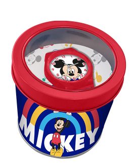 ANALOG WATCH IN METAL BOX MICKEY