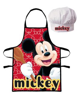 SET CHEF HAT AND KITCHEN APRON MICKEY