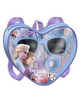 FROZEN 2 BAG W/HEART SHAPE W/SUNGLASSES & HAIR ACC