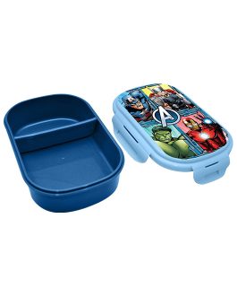 RECTANGULAR LUNCH BOX WITH CUTLERY AVENGER