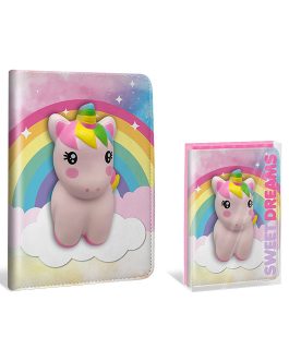 A5 NOTEBOOK WITH ANTI-STRESS DOLL SWEET DREAMS IN DISPLAY 2. ASSORTED
