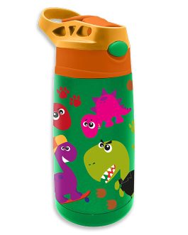 STAINLESS STEEL FLASK 450ML CRAZY DINO