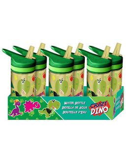 WATER BOTTLE TRITAN 400 ML CRAZY DINO