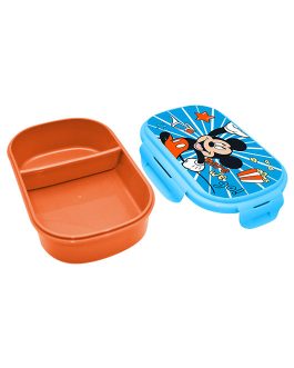 RECTANGULAR LUNCH BOX WITH CUTLERY MICKEY