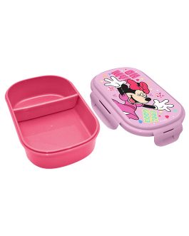 RECTANGULAR LUNCH BOX WITH CUTLERY MINNIE