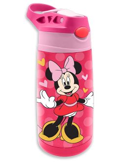 STAINLESS STEEL BOTTLE 450ML MINNIE
