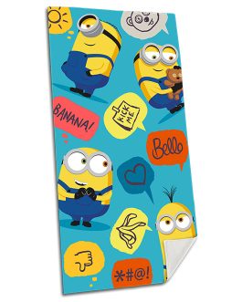 COTTON BEACH TOWEL 70X140 CM MINIONS