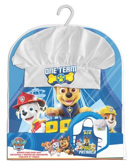 #SET CHEF HAT AND KITCHEN APRON PAW PATROL