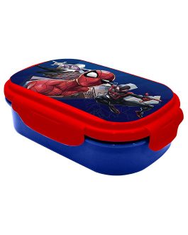 RECTANGULAR LUNCH BOX WITH CUTLERY SPIDERMAN